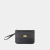 Versace Small Medusa Biggie Clutch -  - Leather - Black In Black