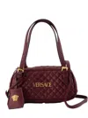 Versace Small Quilted Shoulder Bag In Red
