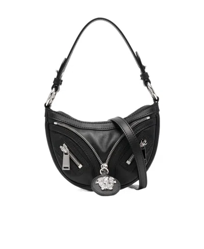 Versace Small Repeat Tote Bag In Black