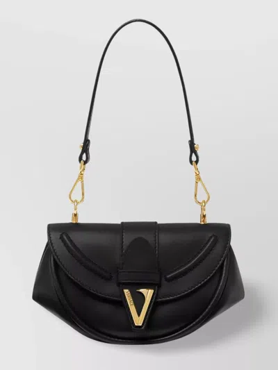 VERSACE SMALL SHOULDER BAG CALF LEATHER STRUCTURED