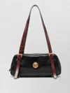 Versace Small Shoulder Bag Lamb And Calf Leather In Black