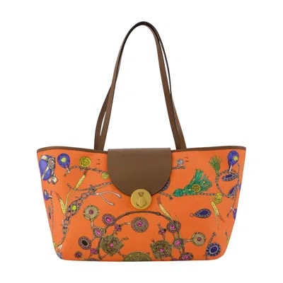 Versace Small St. Broken Jewels Tote Bag -  - Cotton - Multi In Multicolor