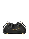 Versace Lamb Leather Minibag Gold Tone Hardware In Black