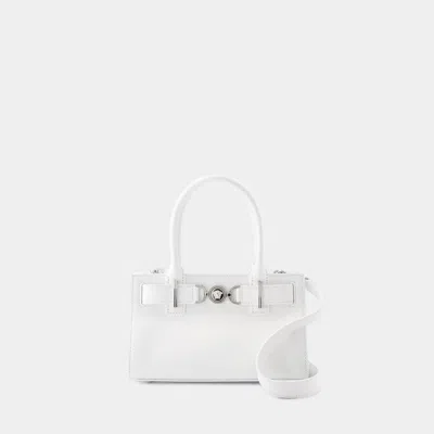 Versace Small Tote Bag -  - Leather - White
