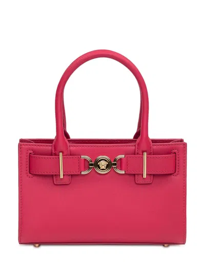 Versace Small Tote Bag In Red