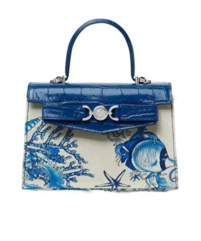 Versace Small Underwater Barocco Medusa '95 Handbag In Multi