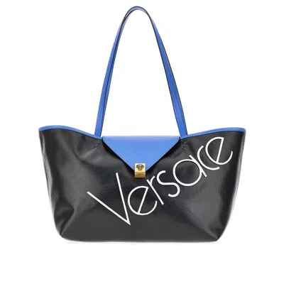 Versace Tote Bag With Writing In Black