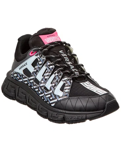 Versace Trigreca Sneakers In Black