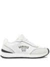 VERSACE VERSACE SNEAKER CALF LEATHER+SUEDE+ EMBROIDERY SHOES
