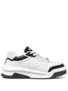 Versace White And Black Sneaker With Inserts And Chunky Sole In P Black White Palladium