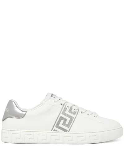 Versace Sneaker Calf Leather In White
