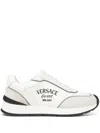 Versace Logo-embroidered Panelled Sneakers