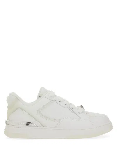 Versace Sneakers With Embossed Logo In White