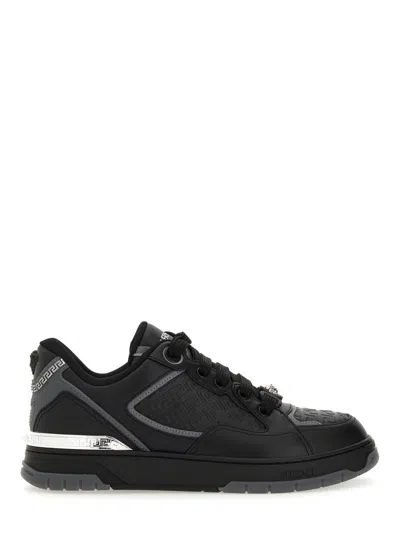 Versace Sneaker With Greek In Black