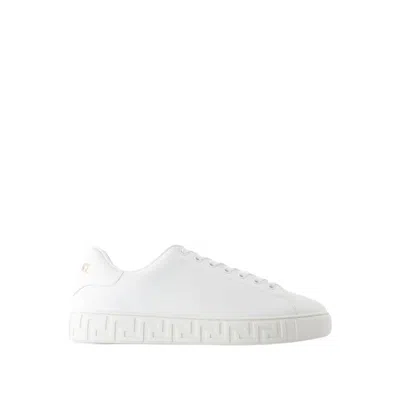 Versace Greca Sneaker In White
