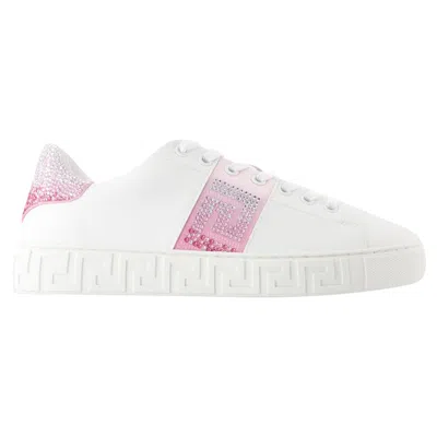 VERSACE SNEAKERS - VERSACE - LEATHER - WHITE