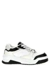 Versace White And Black Sneaker With Inserts And Chunky Sole In Leather Man