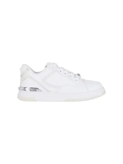 Versace Biggie Basket Sneakers In White