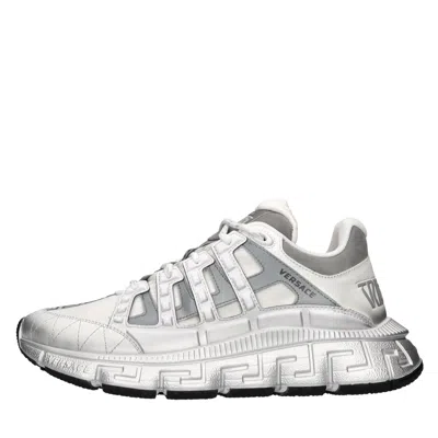 Versace Sneakers In Bianco Chiari E Naturali