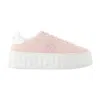 Versace Platform Logo Sneakers In White