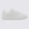 Versace Leather Sneakers With La Greca Motif In White