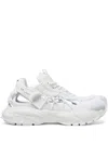 Versace White Sneakers With Panelled Design And Cut-out In White