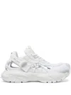 Versace White Sneakers With Panelled Design And Cut-out In White