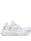 Versace White Sneakers With Panelled Design And Cut-out In White