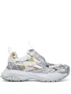 Versace Mercury M_vs_03 Rope, Leather And Mesh Sneakers In White