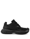 Versace Chunky Sole Mesh Panels Sneakers In Black