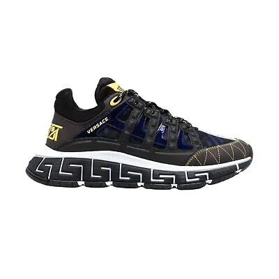 Pre-owned Versace Sneakers Mix Tessuti+nylonst.lagreca Mens Style : Dsu8094-1a01760 In Navy/black