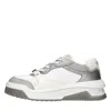 Versace Odyssey Grey Cotton Sneaker In White