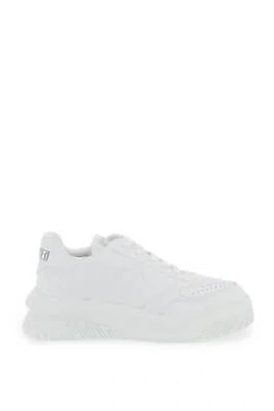 Pre-owned Versace Sneakers Odissea Man Sz.10 Eur.43 10081241a05873 White 1w000