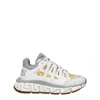 Versace White Leather Sneakers In White