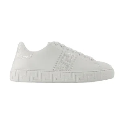 Versace Sneakers  Cotton White