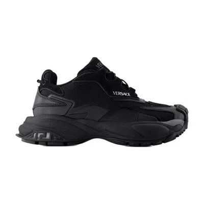 VERSACE SNEAKERS VERSACE LEATHER BLACK