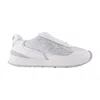 Versace Embellished Lace-up Sneakers In White
