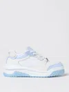 Versace Odissea Leather Sneakers In Blau