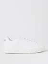 Versace Greca Responsible Faux Leather Sneakers In Weiss