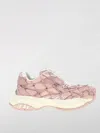 Versace Mercury Chunky Sole Embellished Mesh Sneakers In Pink