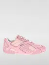 Versace 'galactic Mesh Padded Collar Sneakers' In Pink