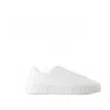 Versace Greca Responsible Faux Leather Sneakers In White