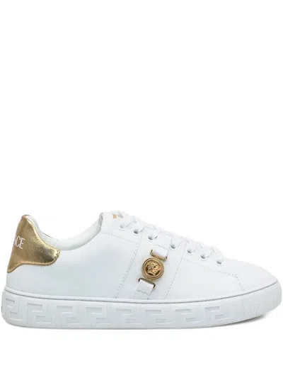 VERSACE VERSACE SNEAKERS WITH GREEK KEY MOTIF