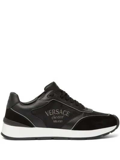 Versace Milano Sneaker In Black