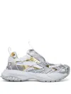 Versace Mercury M_vs_03 Rope, Leather And Mesh Sneakers In White
