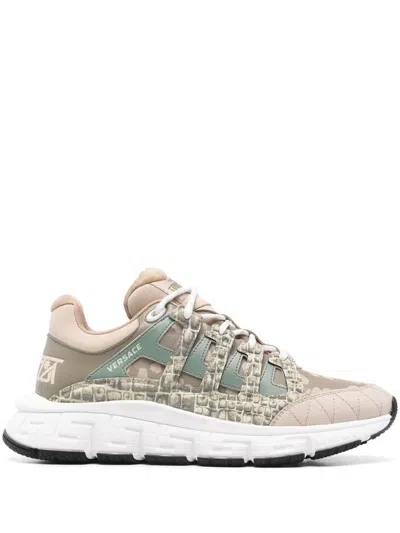 Versace Sneakers With Print In Multicolour