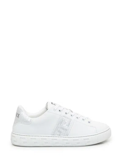 Versace Snekar Greek In White