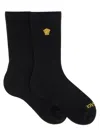 Versace Socks With Logo In Black