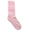 Versace Woman Pink Organic Cotton Socks In Pink