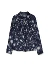 Versace Solar System Silk Shirt In Multicolor